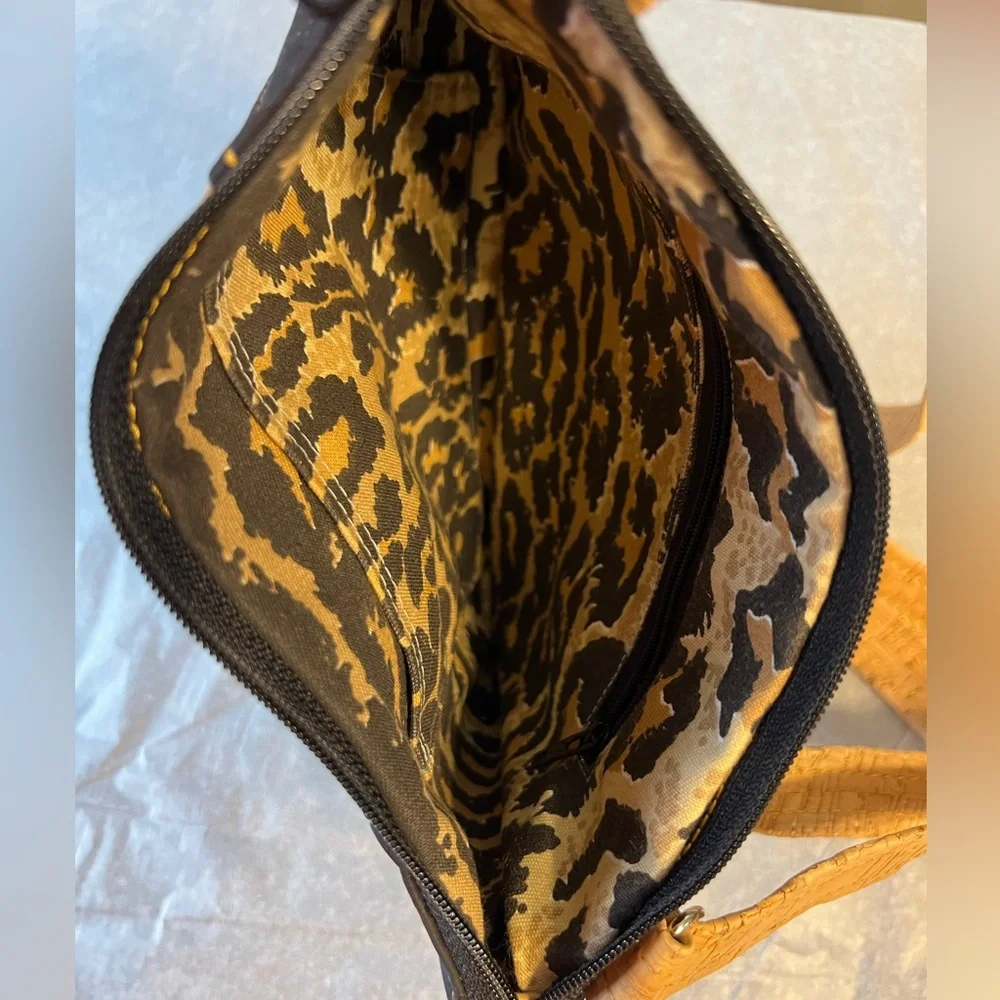 Cork, Leopard print Crossbody‎ bag